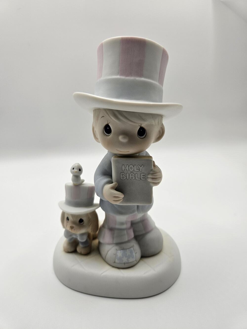 Precious Moments God Bless America 102938 1986 Limited Edition Butcher Figurine